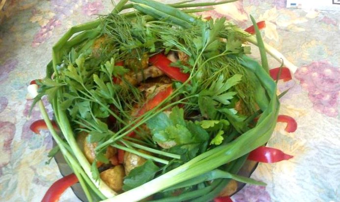 Салат Гнездо