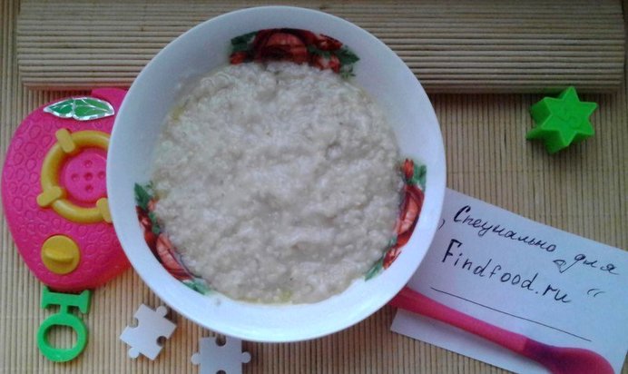 Овсяная кашка с маслом для деток