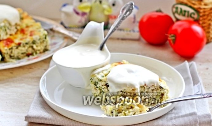 Запеканка из кабачков и курицы