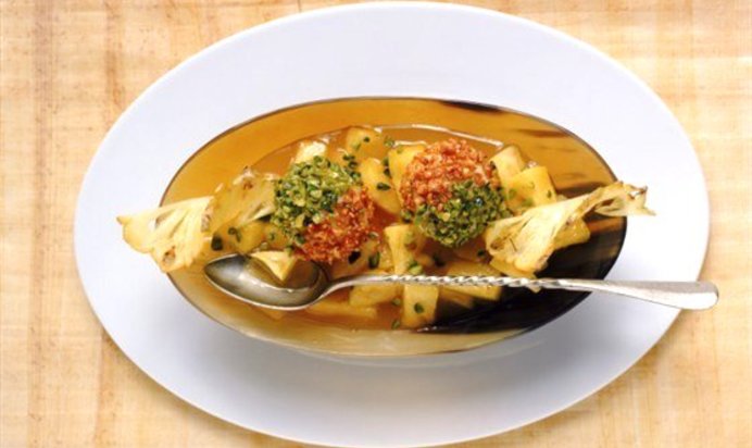 Фруктовый салат с апельсином и маракуйей