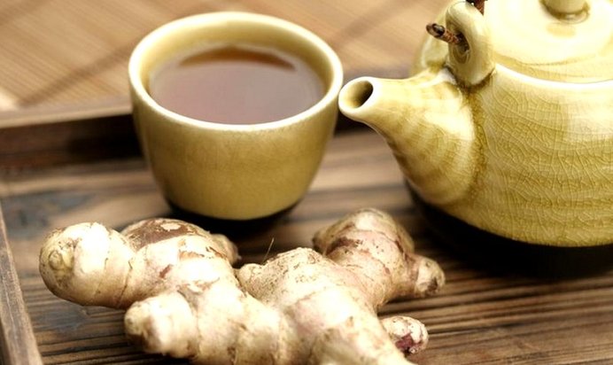 Черный чай с имбирем