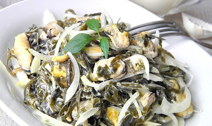 Салат из мяса мидий