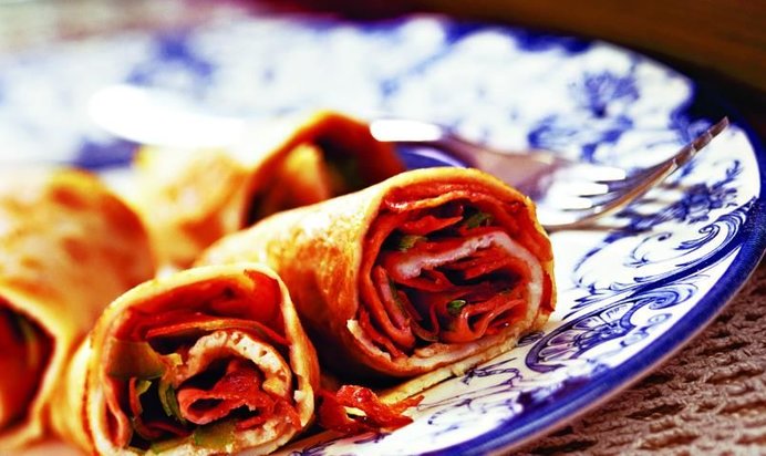 Омлет с ветчиной и сладким перцем