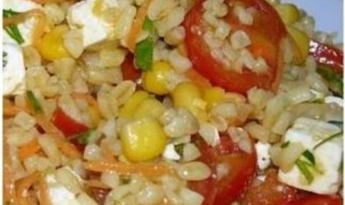 Овощной салат с булгуром
