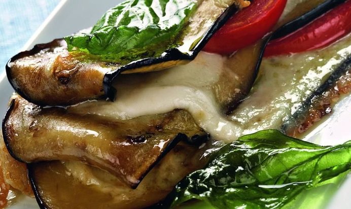 Быстрая лазанья из баклажана