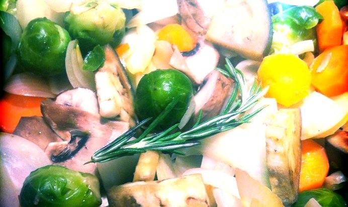 Овощное соте без капли масла