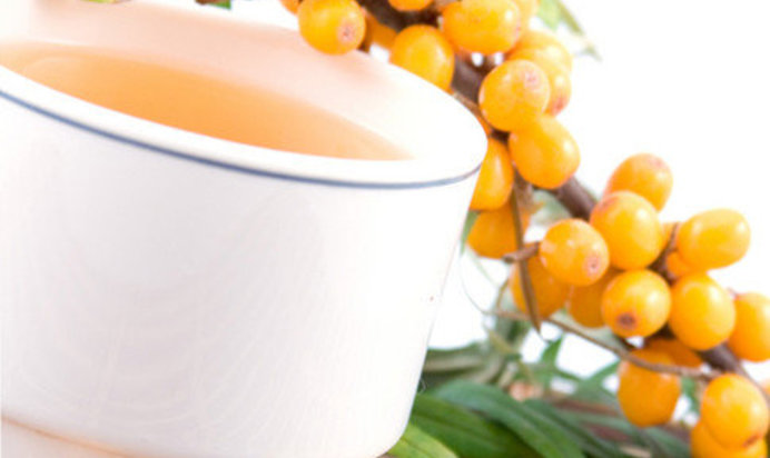 Чай с облепихой и грушей