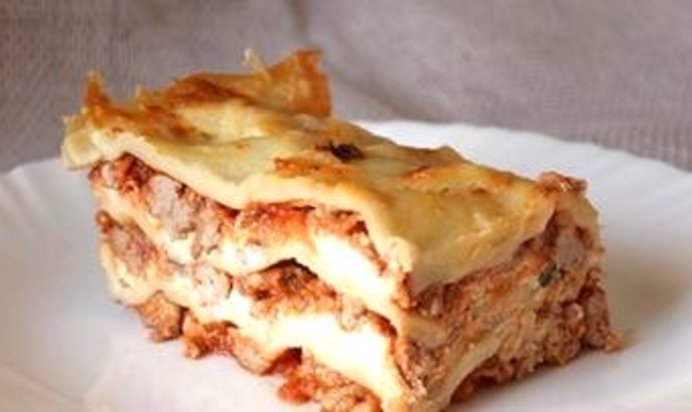 Лазанья из баклажанов с фаршем