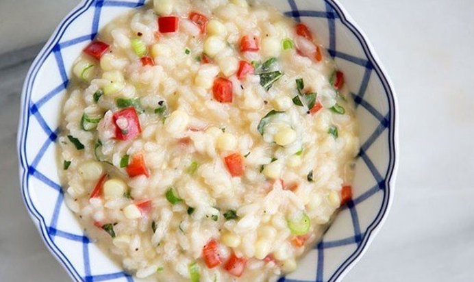 Ризотто с кукурузой и болгарским перцем