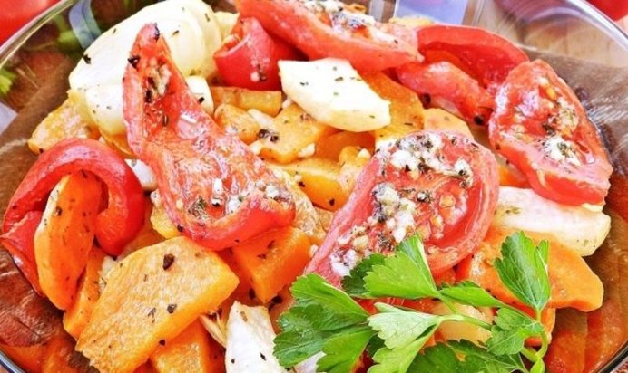 Овощное рагу с тыквой