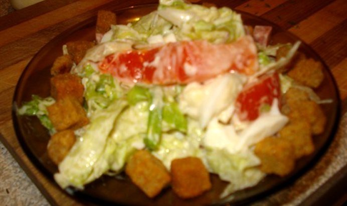 Овощной салат с мясом