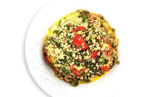 Табуле с вялеными помидорами