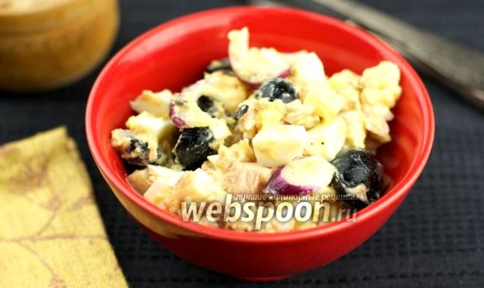 Салат с тунцом и яйцом