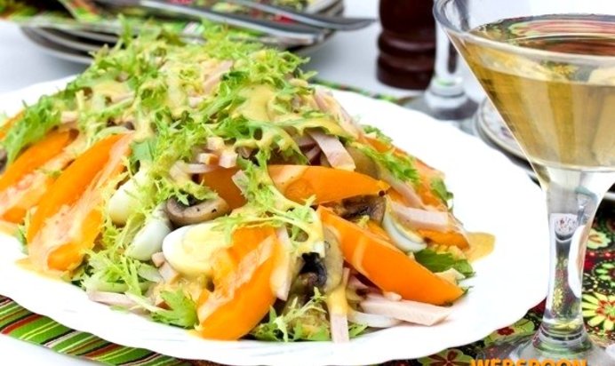 Салат «Сборный» с горчичной заправкой