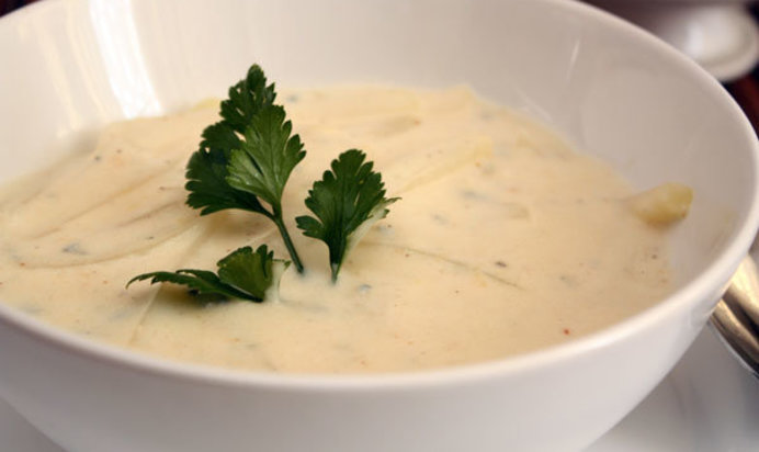 Сырный суп с кольраби