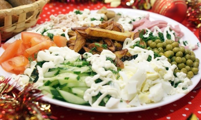 Салат «Коза на пороге»