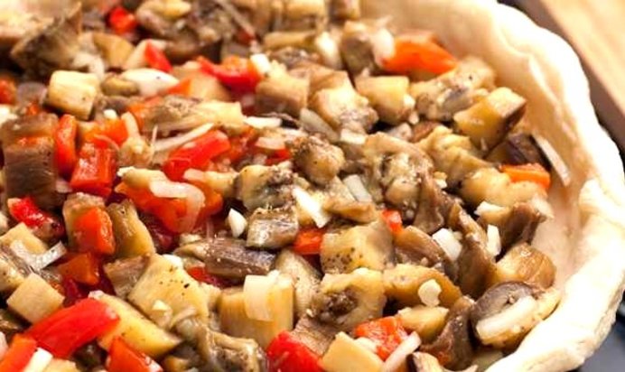 Тарт с баклажанами