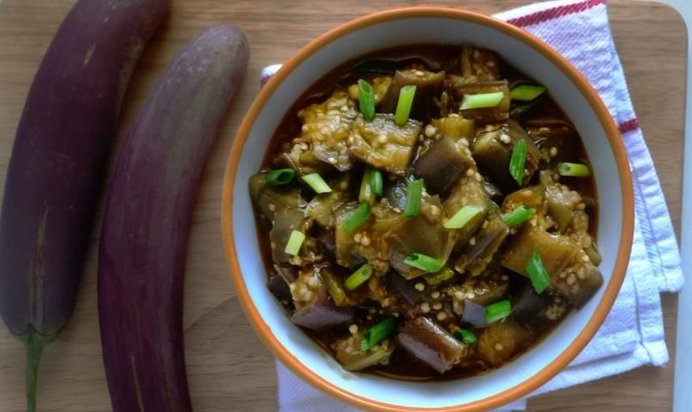 Салат из баклажанов с имбирем