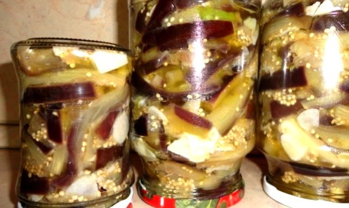 Салат Грибочки из баклажанов на зиму