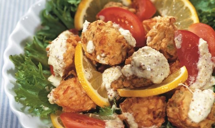 Салат с фрикадельками по-антильски