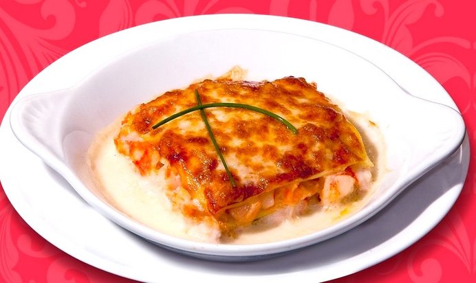 Лазанья с морепродуктами