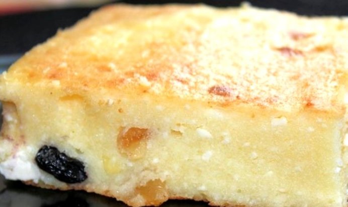 Запеканка из творога с манкой