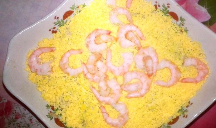 Салат из печени трески в тарталетках