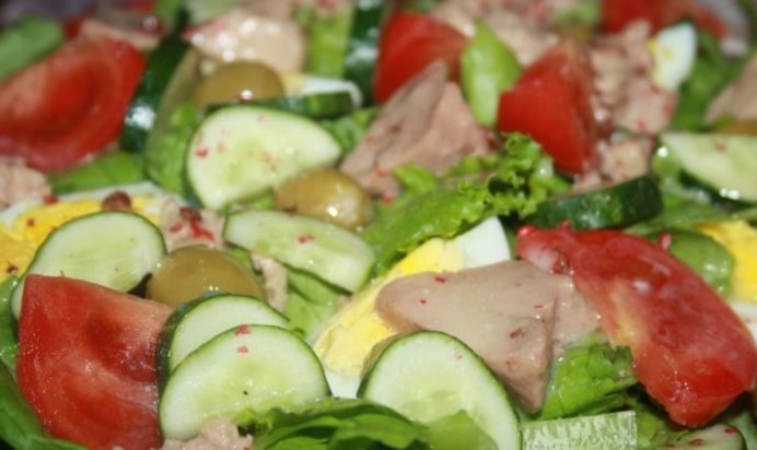 Нисуаз с печенью трески