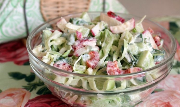 Салат из летних овощей