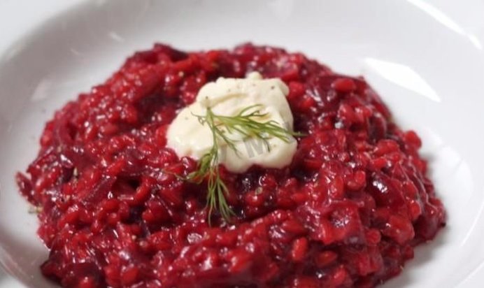 Свекольное ризотто