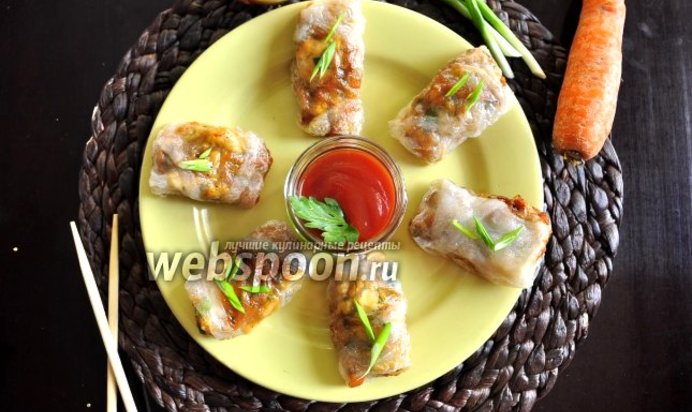 Вьетнамские блинчики с курицей