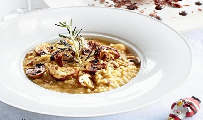 Ризотто с белыми грибами