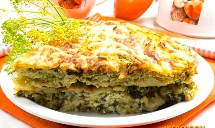 Запеканка из брокколи с сыром