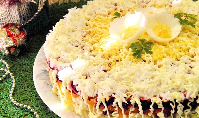 Селедка под шубой без майонеза