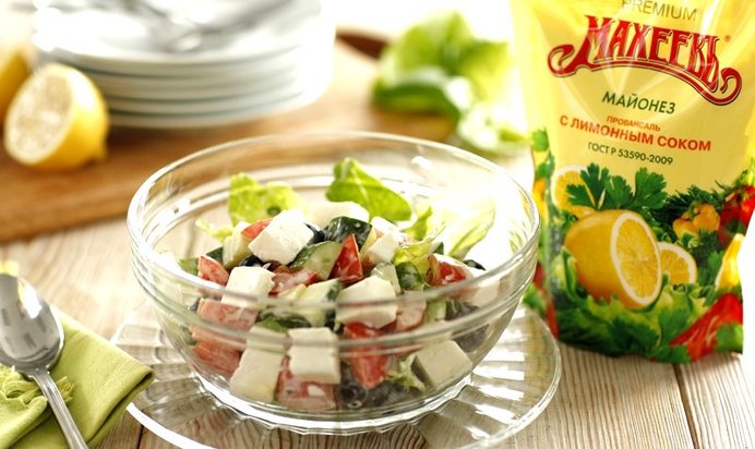 Летний салат по-гречески