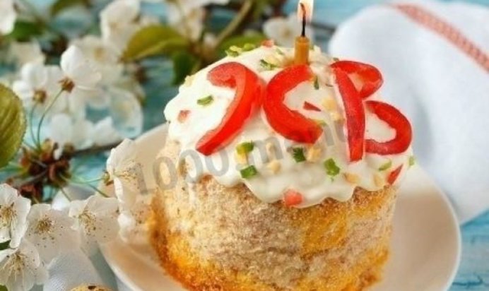 Салат Пасхальный кулич