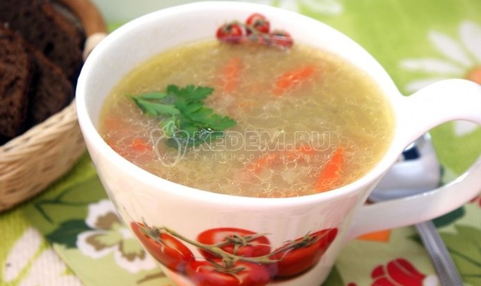 Гороховый суп с луковником