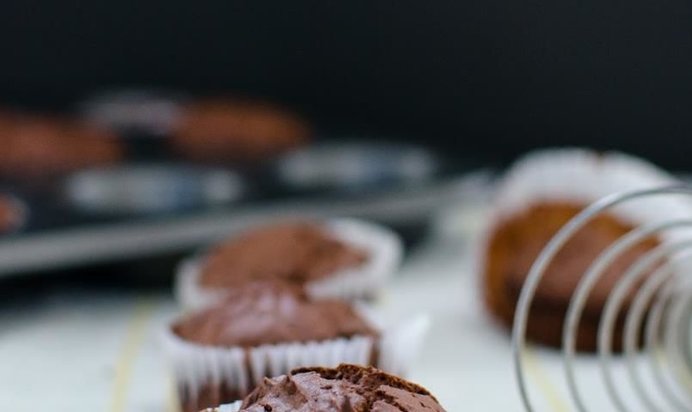 Шоколадные банановые кексы