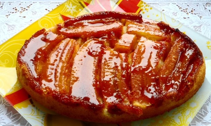 Постный банановый пирог