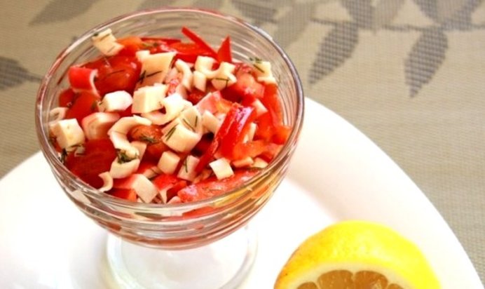 Салат Красное море