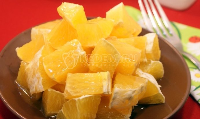 Салат из апельсинов