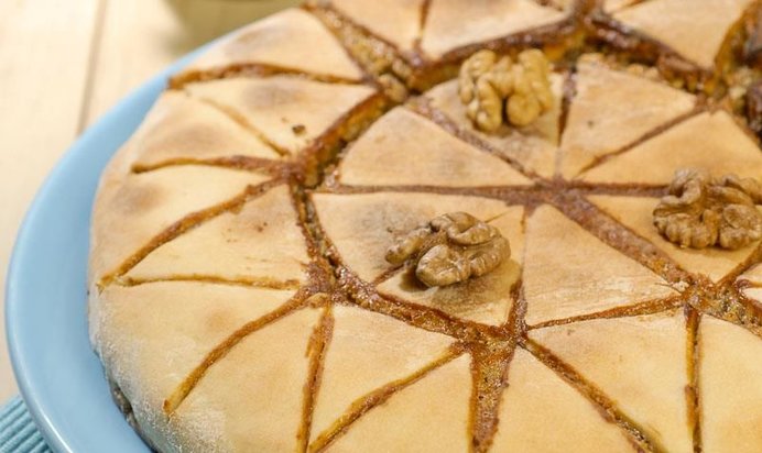 Греческий ореховый пирог