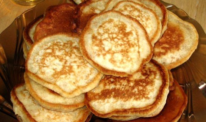 Овсяные оладьи с лимонным соком