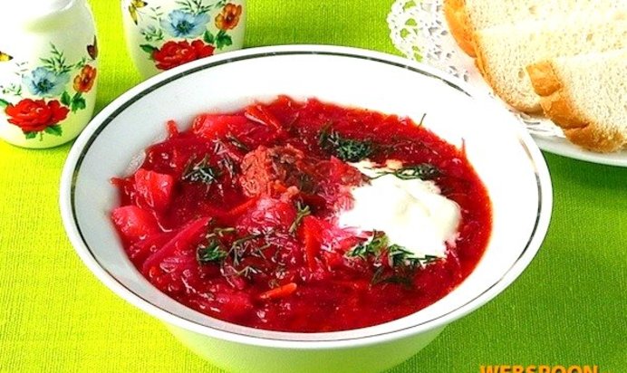 Борщ с квашеной капустой
