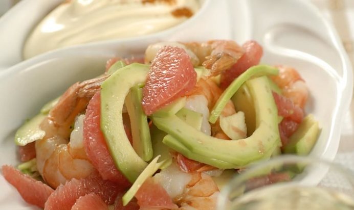 Калифорнийский салат с грейпфрутами