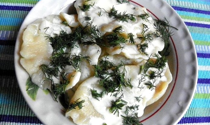 Вареники с картошкой и укропом