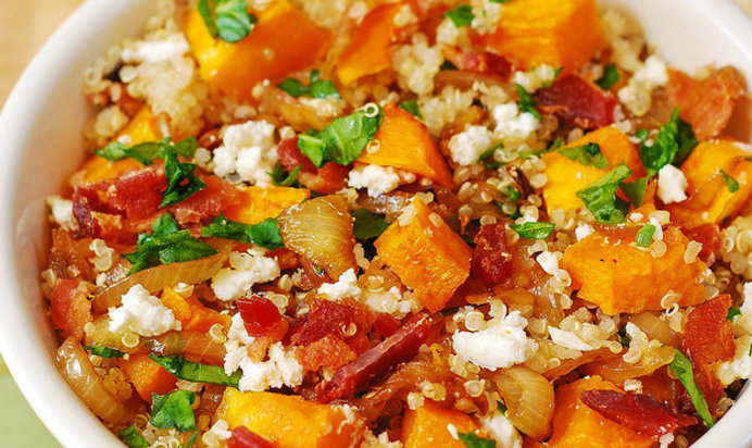 Салат с киноа и тыквой