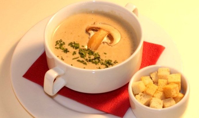 Сырный суп с шампиньонами