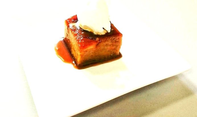 Банановый пирог-перевертыш с карамелью