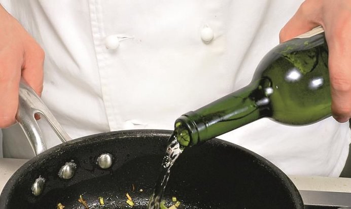 Ризотто c копченой рыбой и пореем